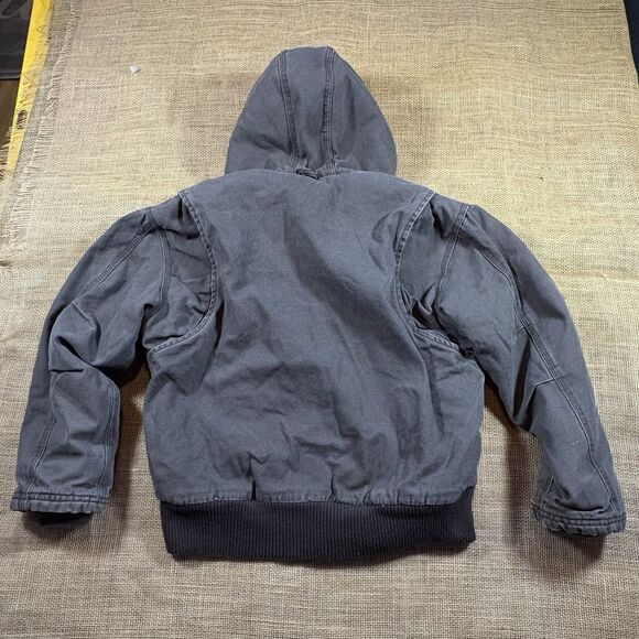 Polar King Youth Insulated Duck Canvas Fleece-Lined Hooded Jacket Size Medium - Picture 6 of 6